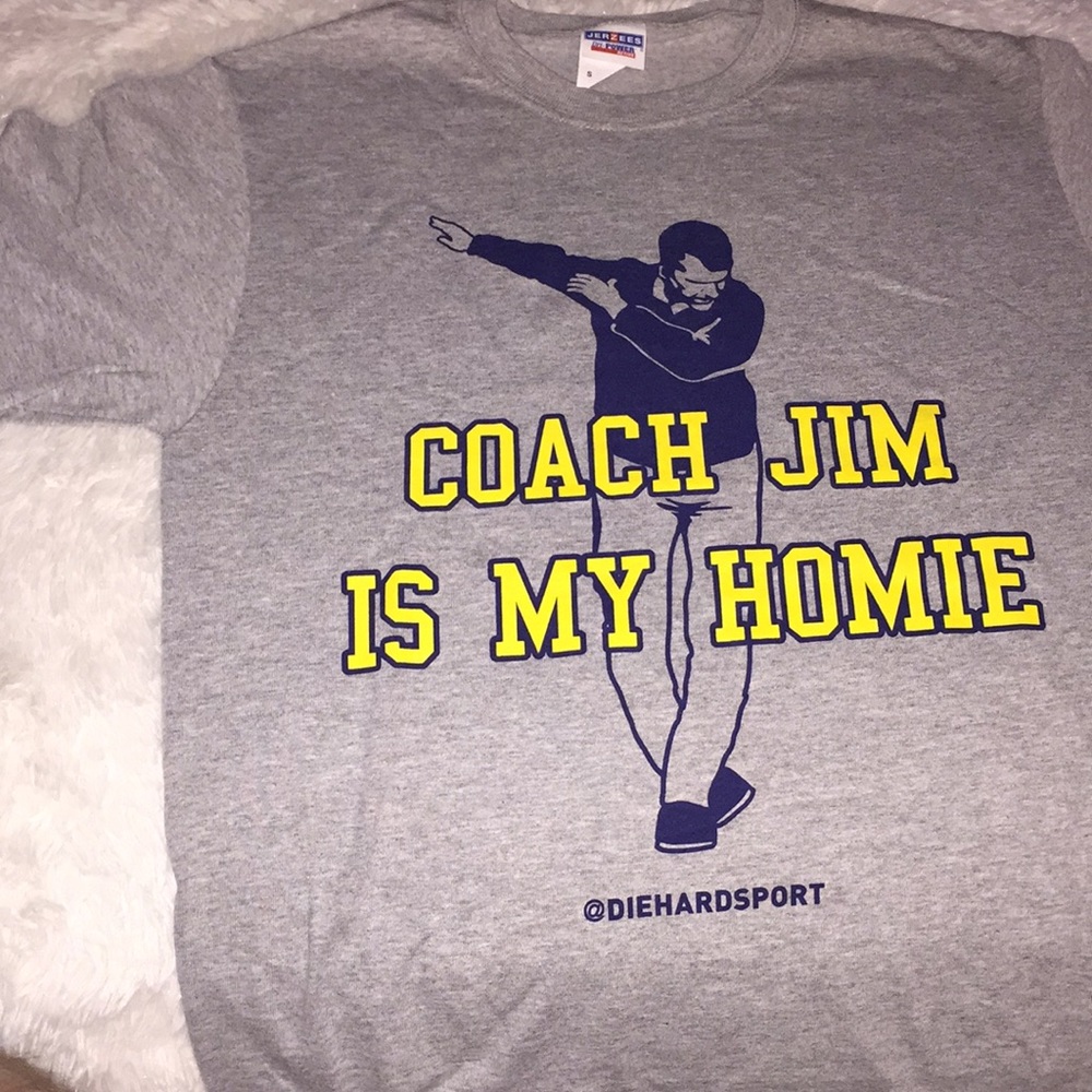 Coach Jim is my Homie t shirt Small U of M